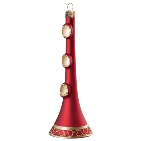 Vianočná dekorácia – červená trúbka